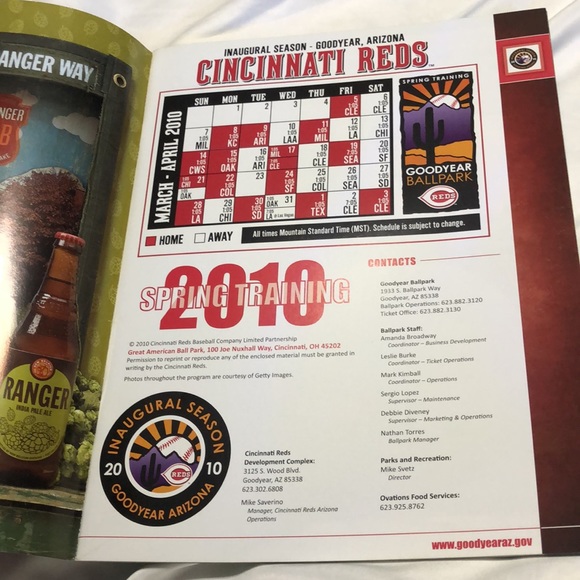 AUTOGRAPHED: 2010 inaugural season Az Cincinnati Reds signed by Leake & Woods - Picture 7 of 16